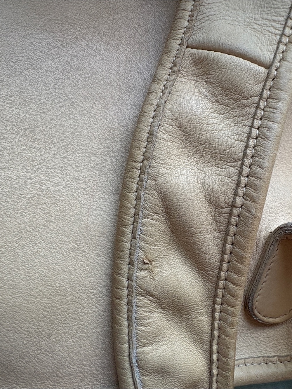 Coach Slim Hippie Backpack Beige Leather - Picture 8 of 9